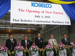 on July 2 in 2008 an opening ceremony for the new hydraulic excavator plant