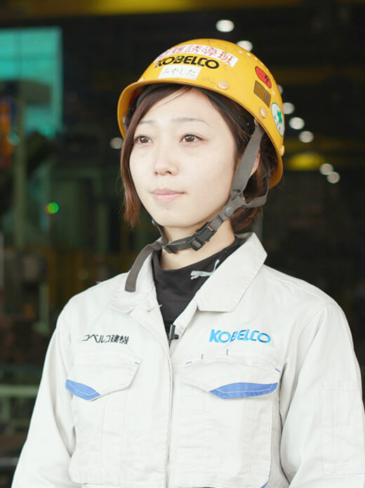 Lower frame steel fabrication team Risa Miyashita