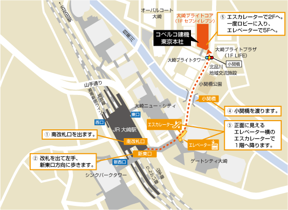 東京本社地図　詳細