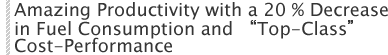 Amazing Productivity with a 20 % Decrease in Fuel Consumption and "Top-Class" Cost-Performance