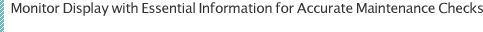 Monitor Display with Essential Information for Accurate Maintenance Checks