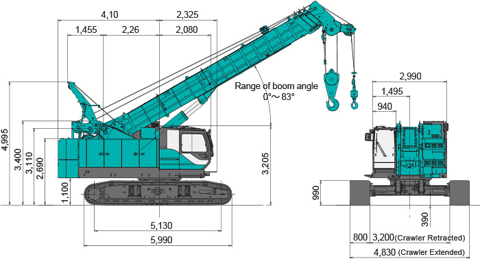 TK750S General Dimensions