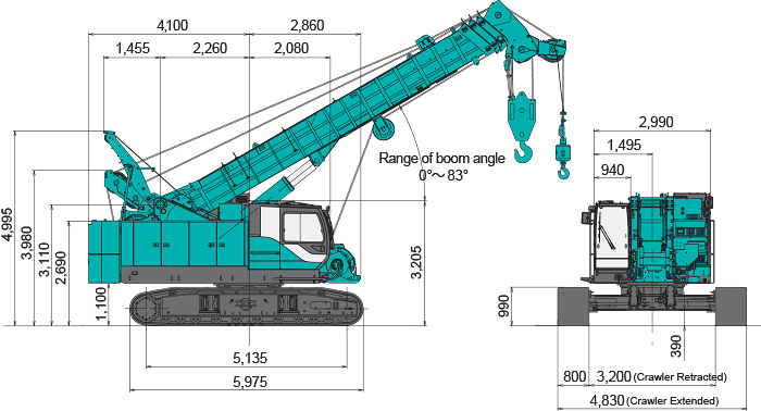 TK750S General Dimensions