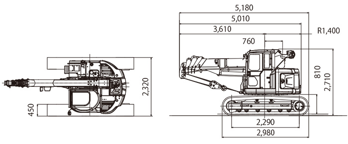 CK90UR General Dimensions