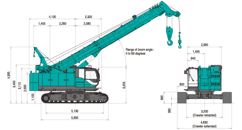 TK750GLB General Dimensions