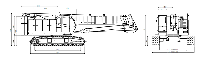 TK550 General Dimensions