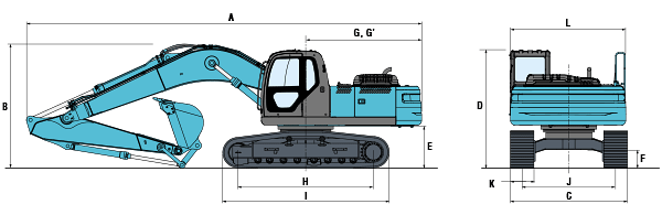 SK250-10 Dimensions